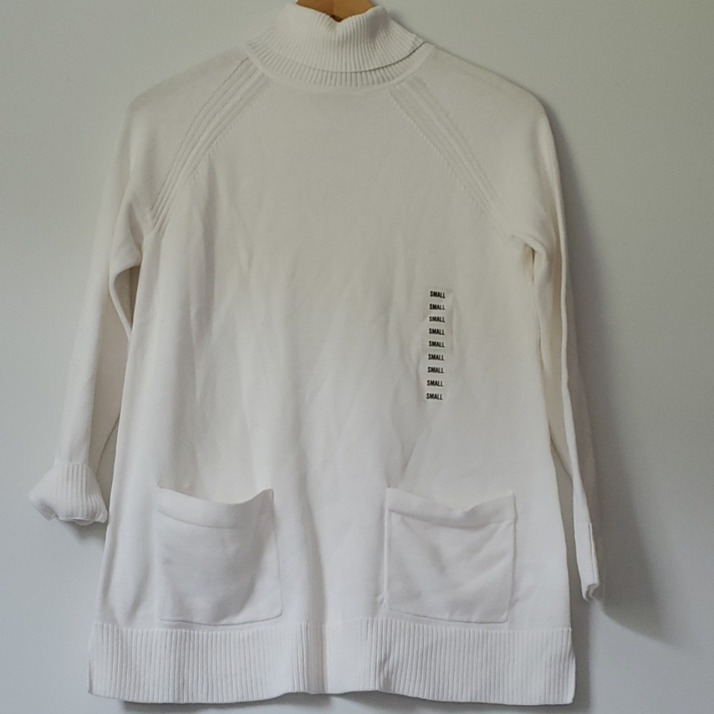 Jeanne Pierre Small White Sweater